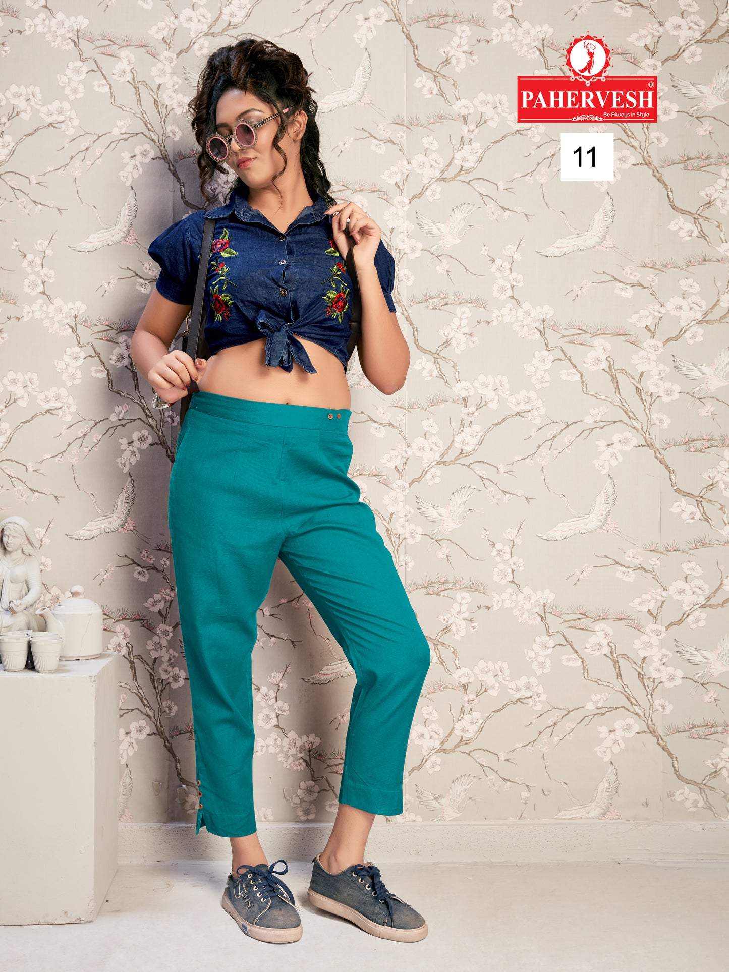 Seagreen Cotton Pant