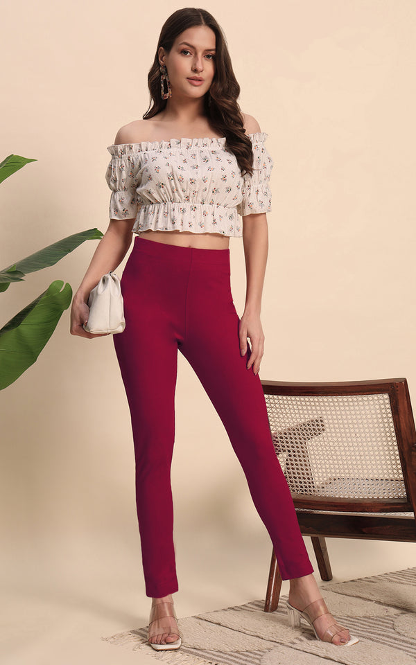 Red Hosiery Pant