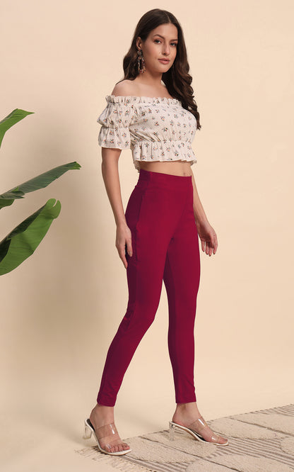 Red Hosiery Pant
