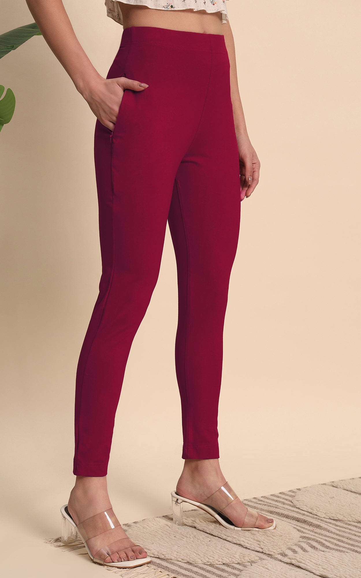 Red Hosiery Pant