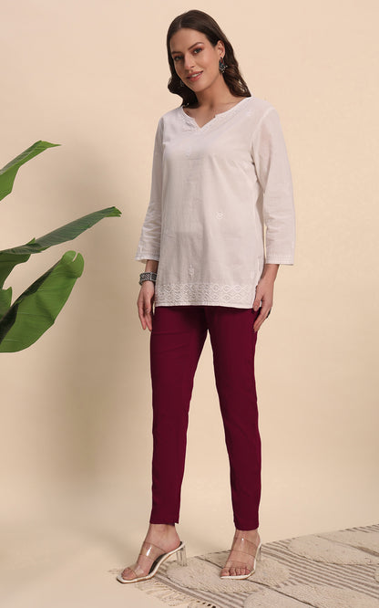 Maroon  Kurti Pant