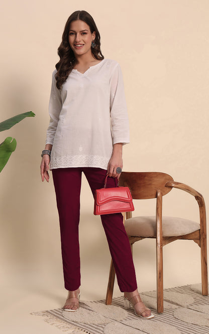 Maroon  Kurti Pant