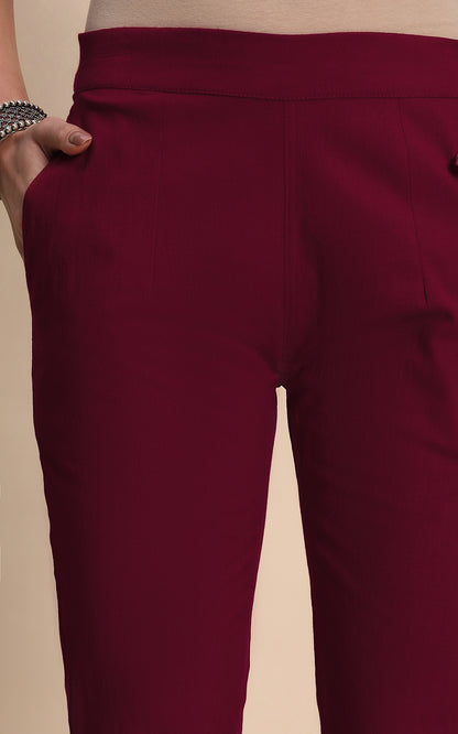 Maroon  Kurti Pant