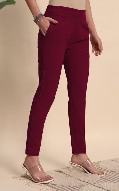 Maroon  Kurti Pant