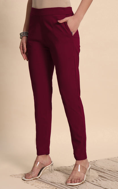 Maroon  Kurti Pant