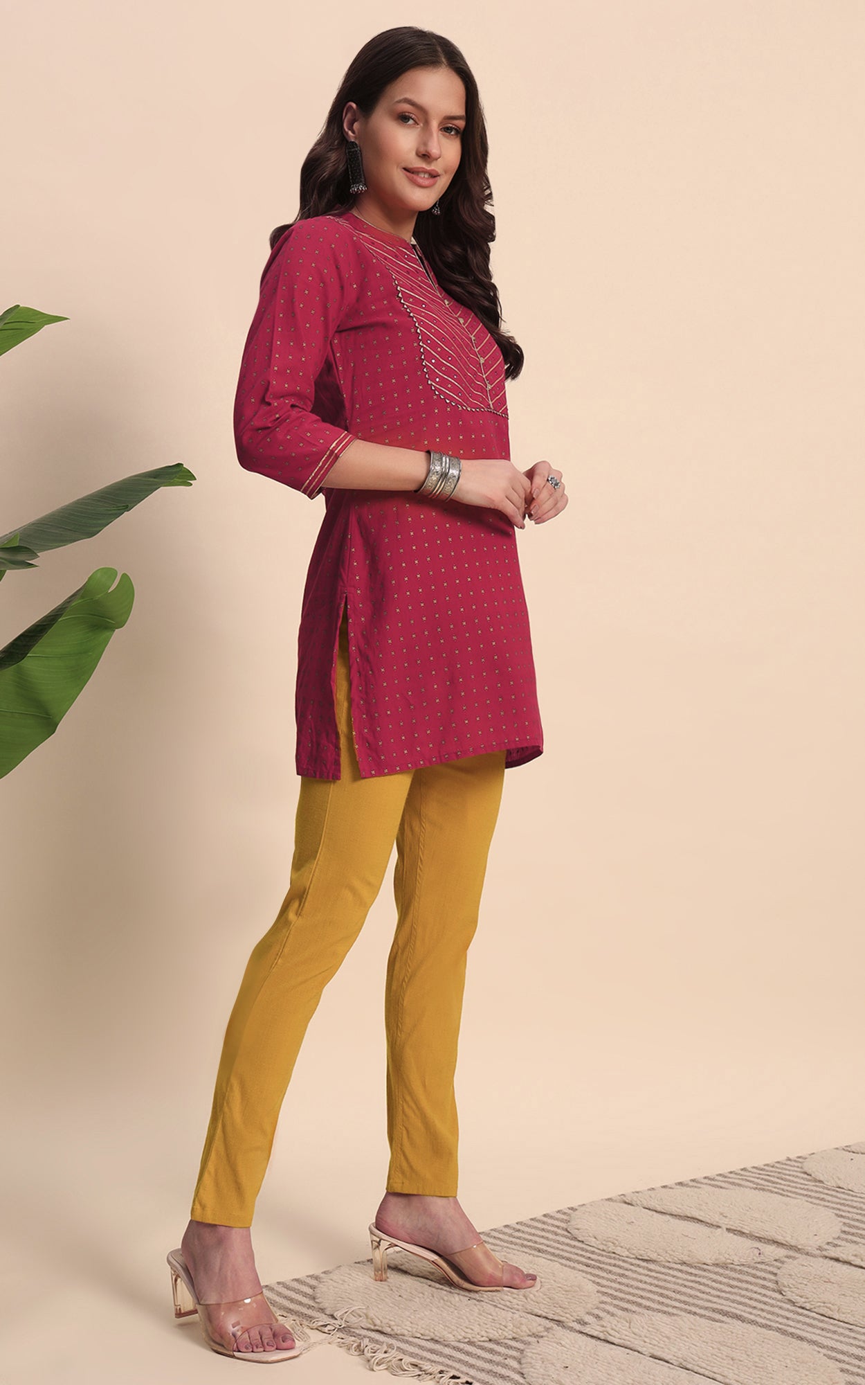 Mustered Kurti Pant