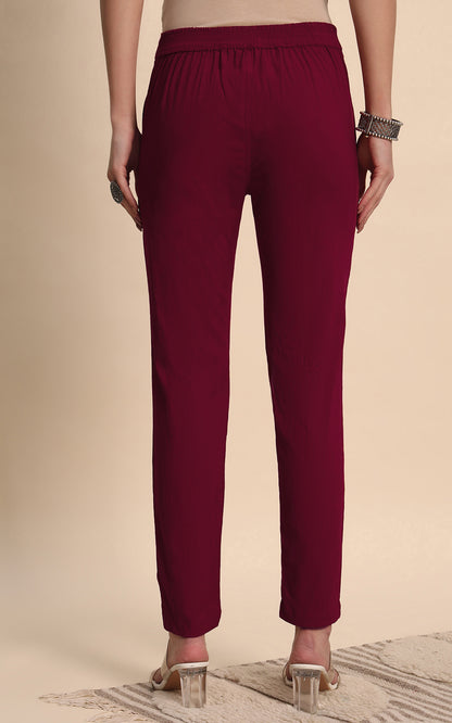 Maroon  Kurti Pant
