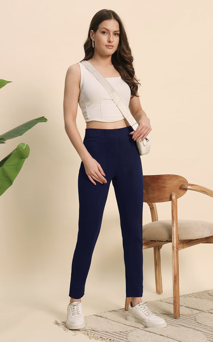 Blue Hosiery Pant