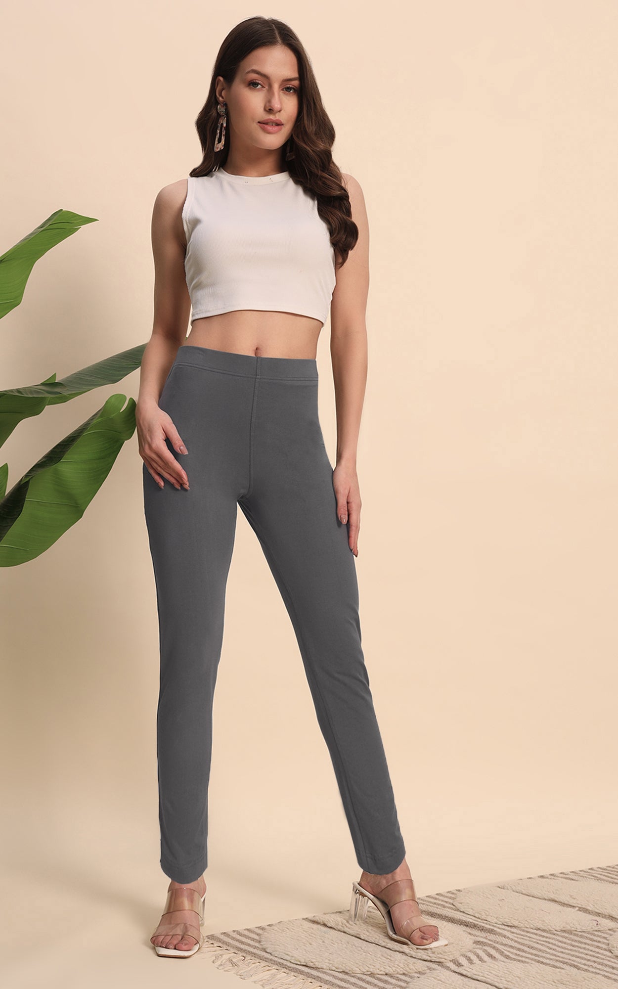 Gray Hosiery Pant