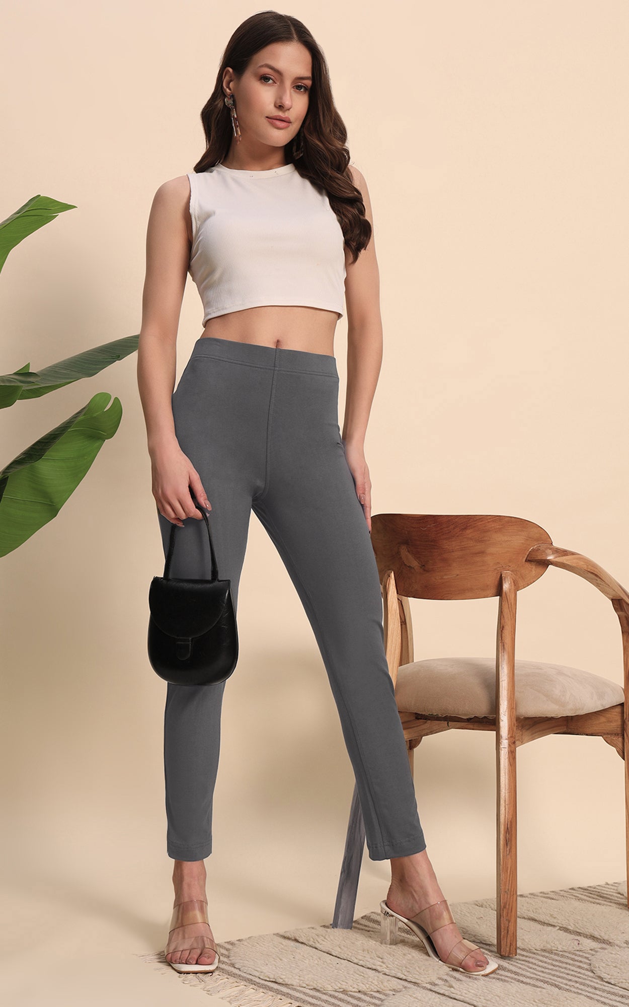 Gray Hosiery Pant