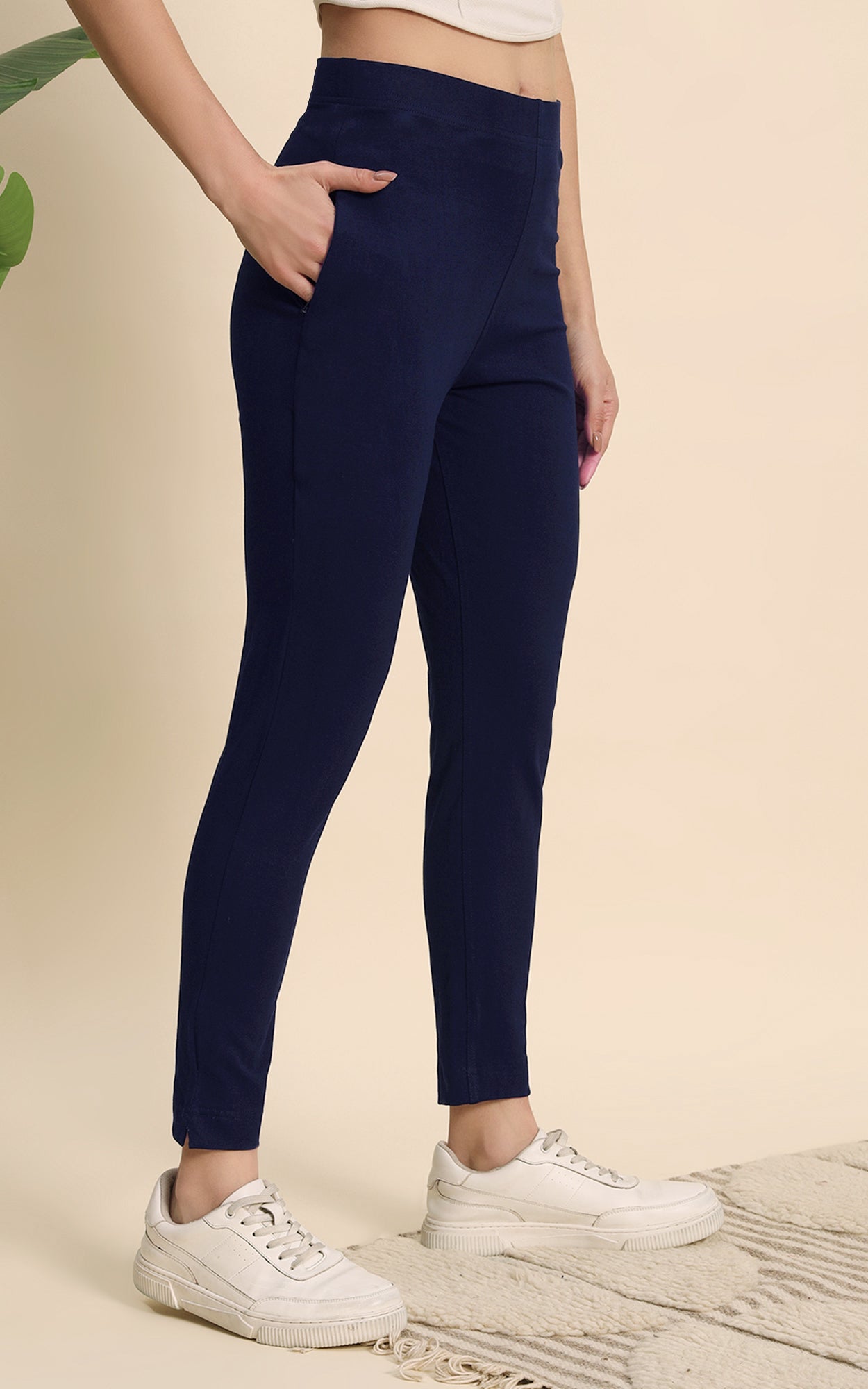 Blue Hosiery Pant