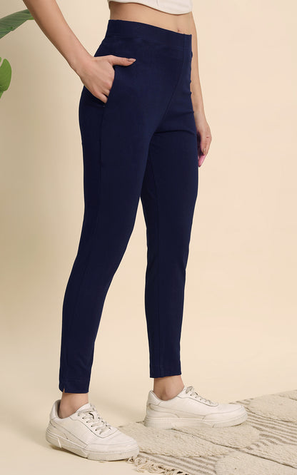Blue Hosiery Pant