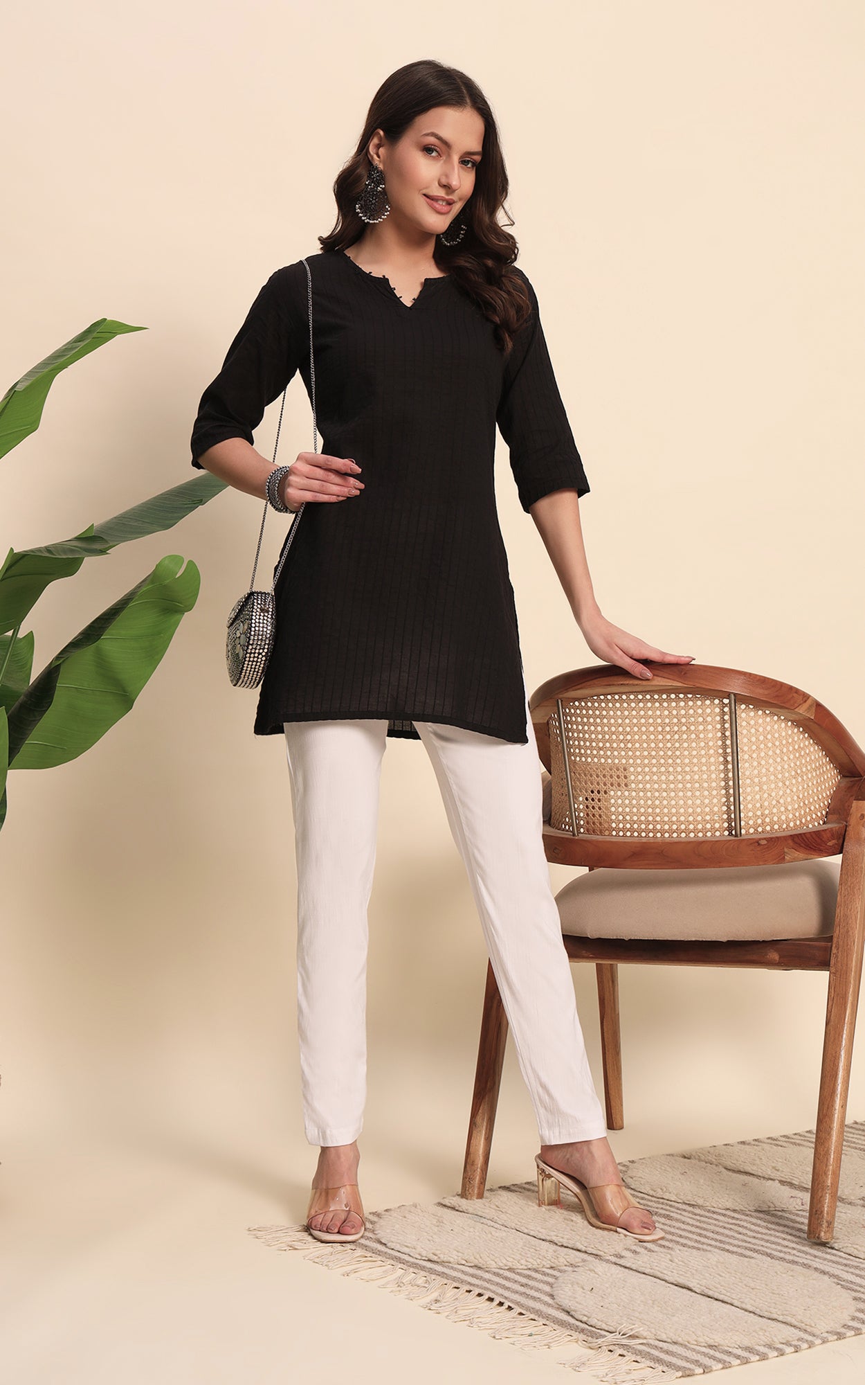 White Kurti Pant