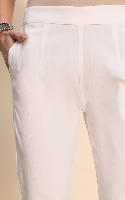 White Kurti Pant