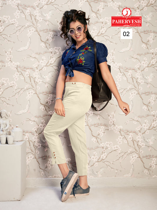 Offwhite Cotton Pant