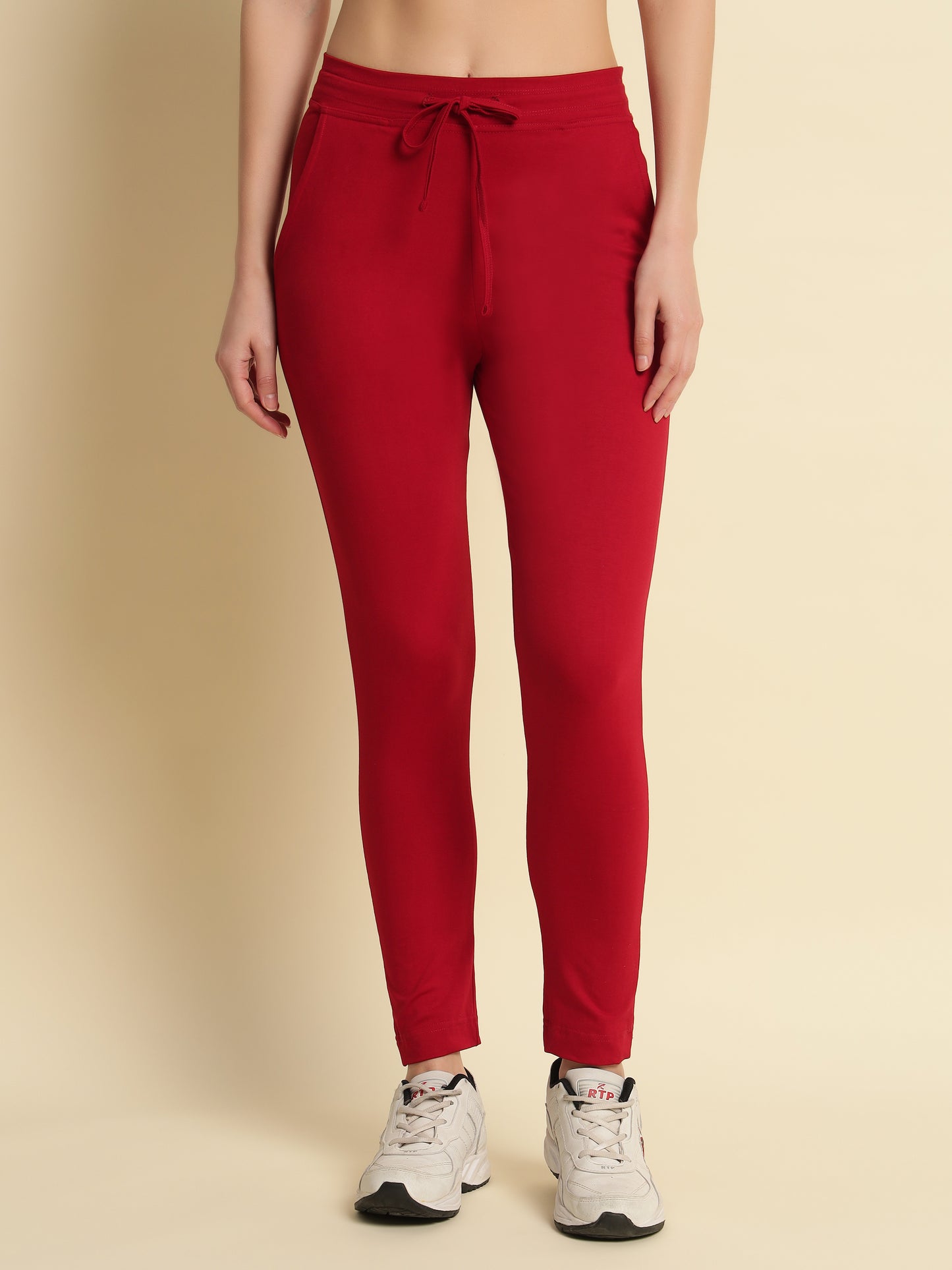 Red 4-Way Stretchable Pant