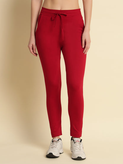 Red 4-Way Stretchable Pant