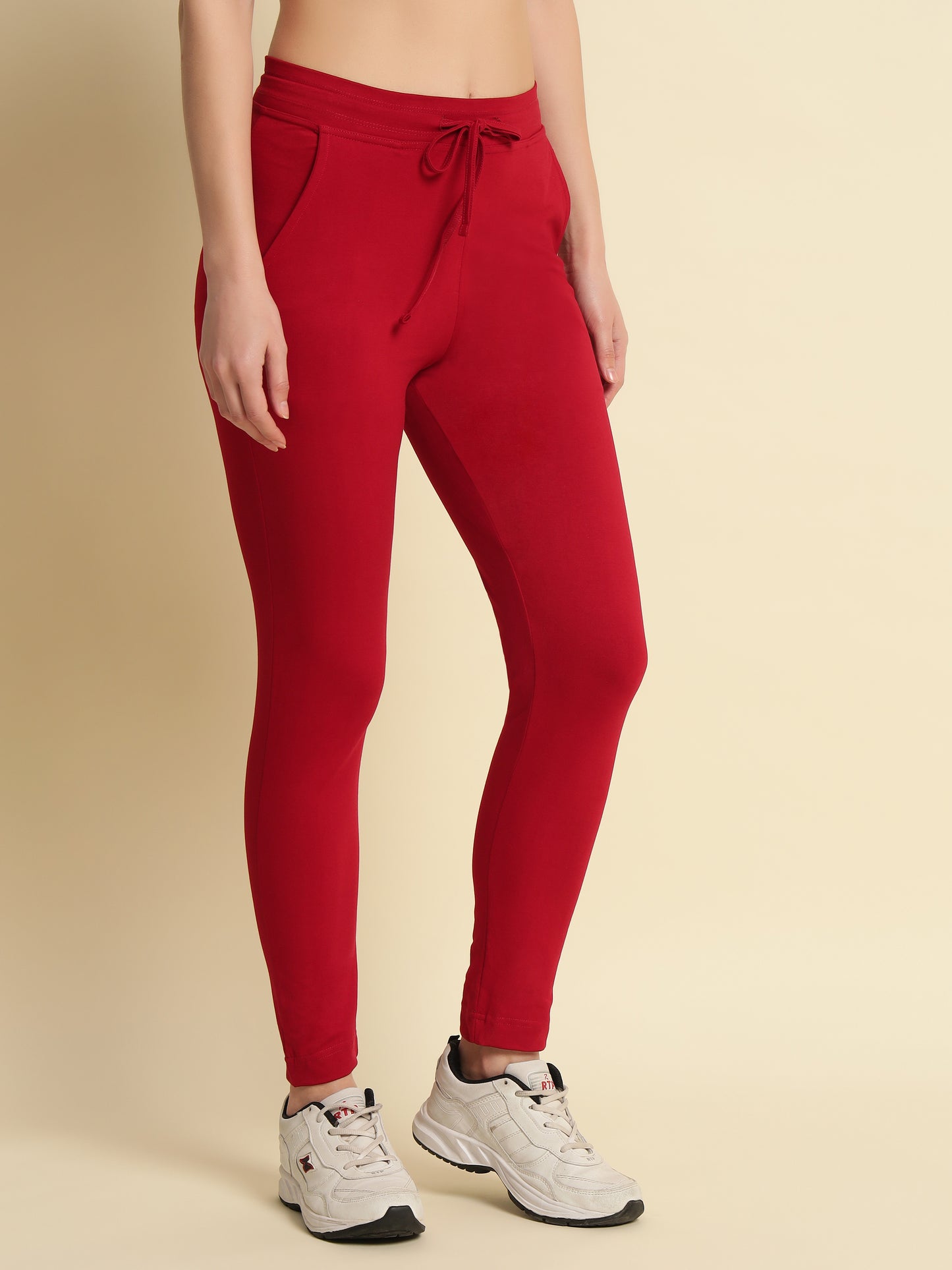Red 4-Way Stretchable Pant