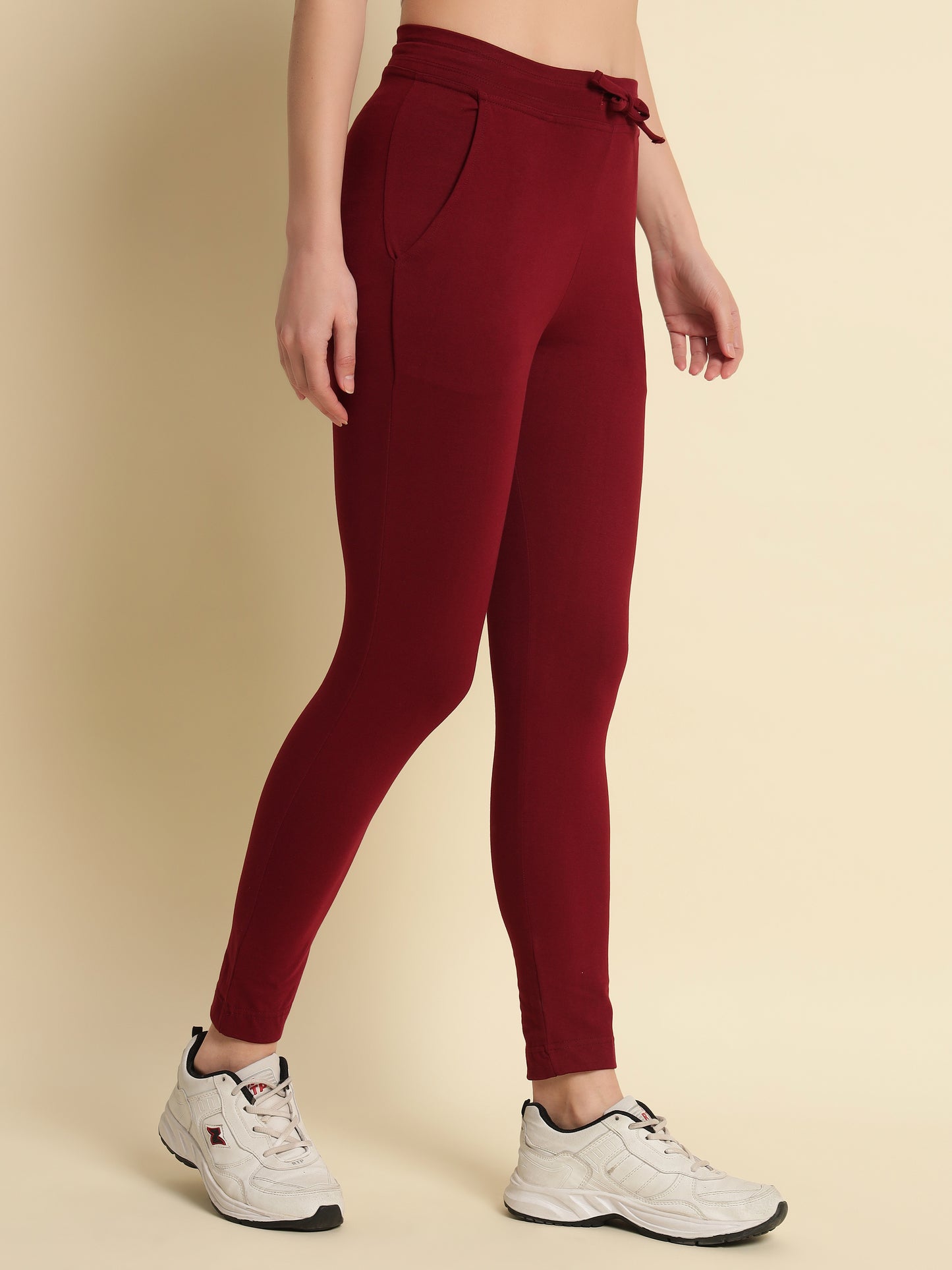 Maroon 4-Way Stretchable Pant