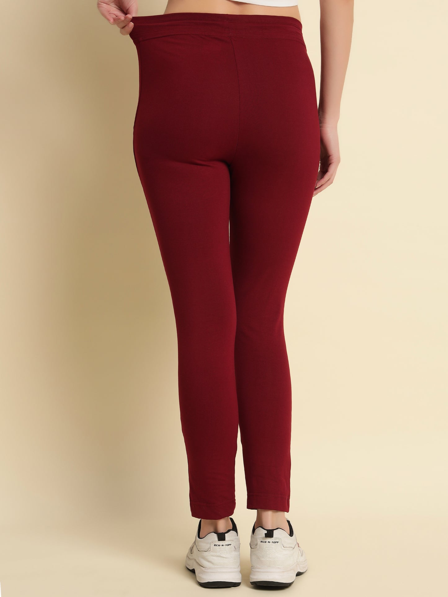 Maroon 4-Way Stretchable Pant