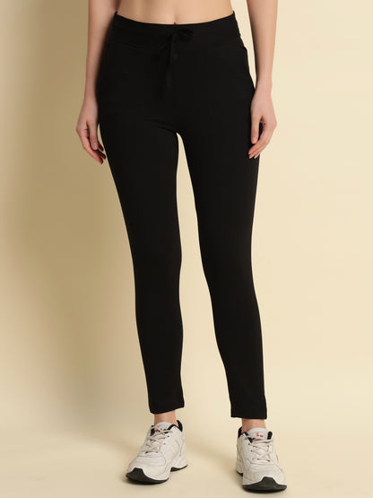 Black 4-Way Stretchable Pant