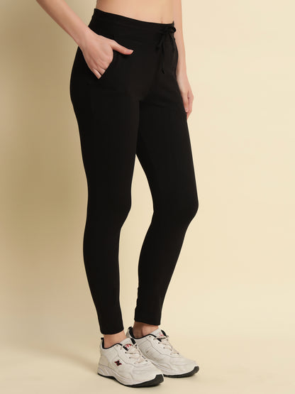 Black 4-Way Stretchable Pant