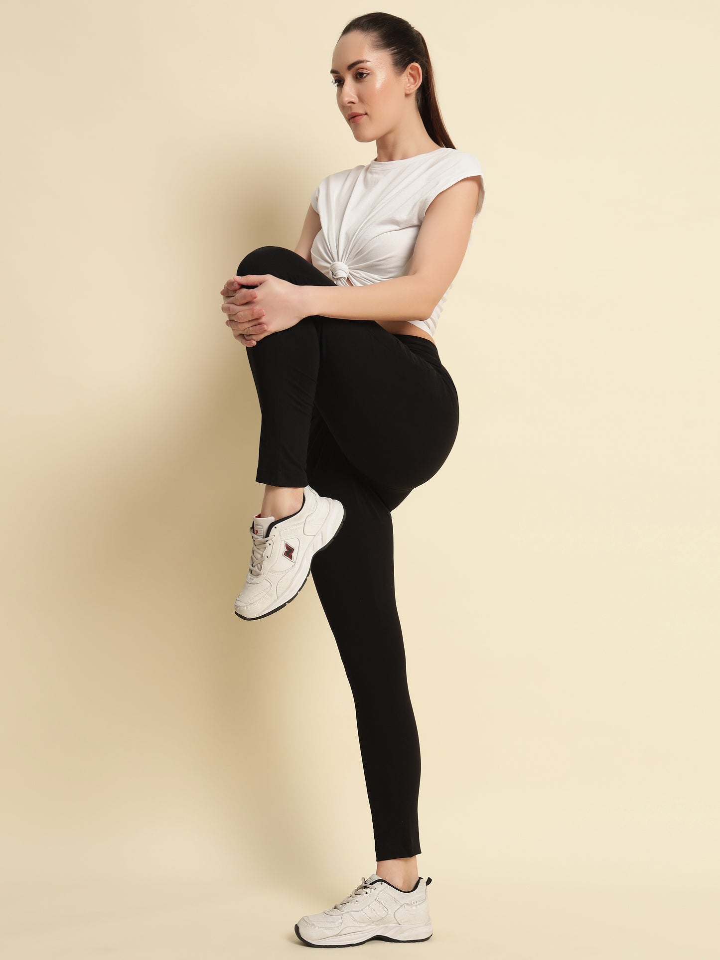 Black 4-Way Stretchable Pant