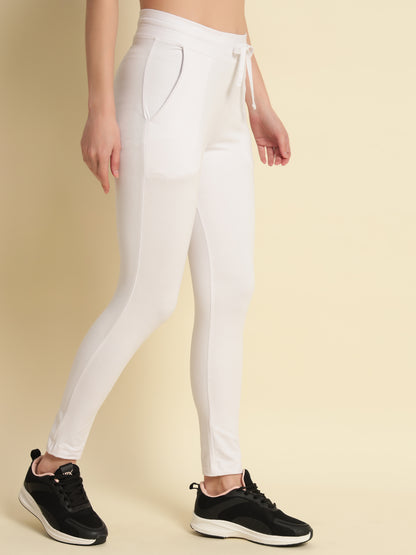 White 4-Way Stretchable Pant
