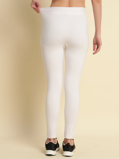 White 4-Way Stretchable Pant