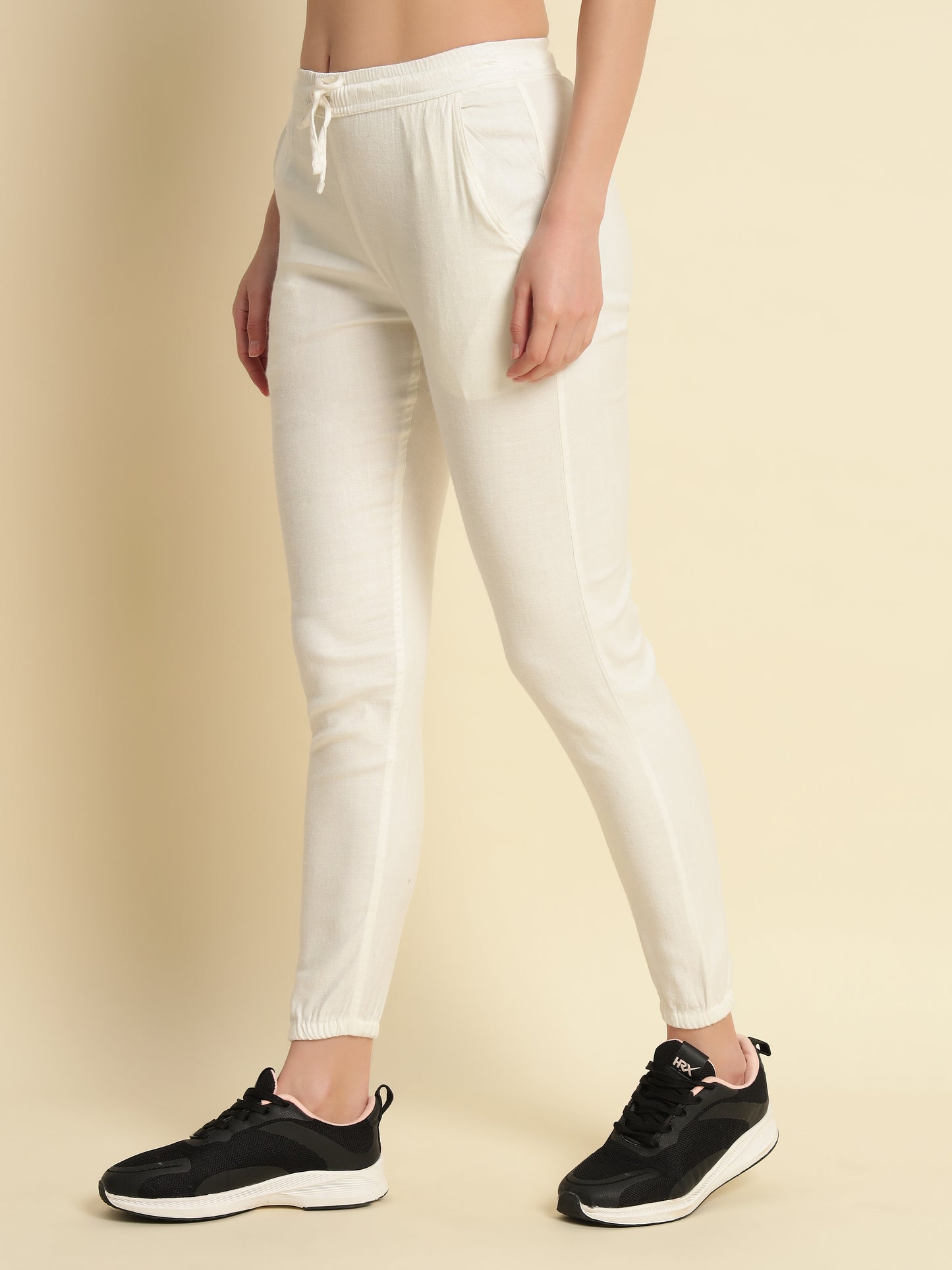 White Track Pant