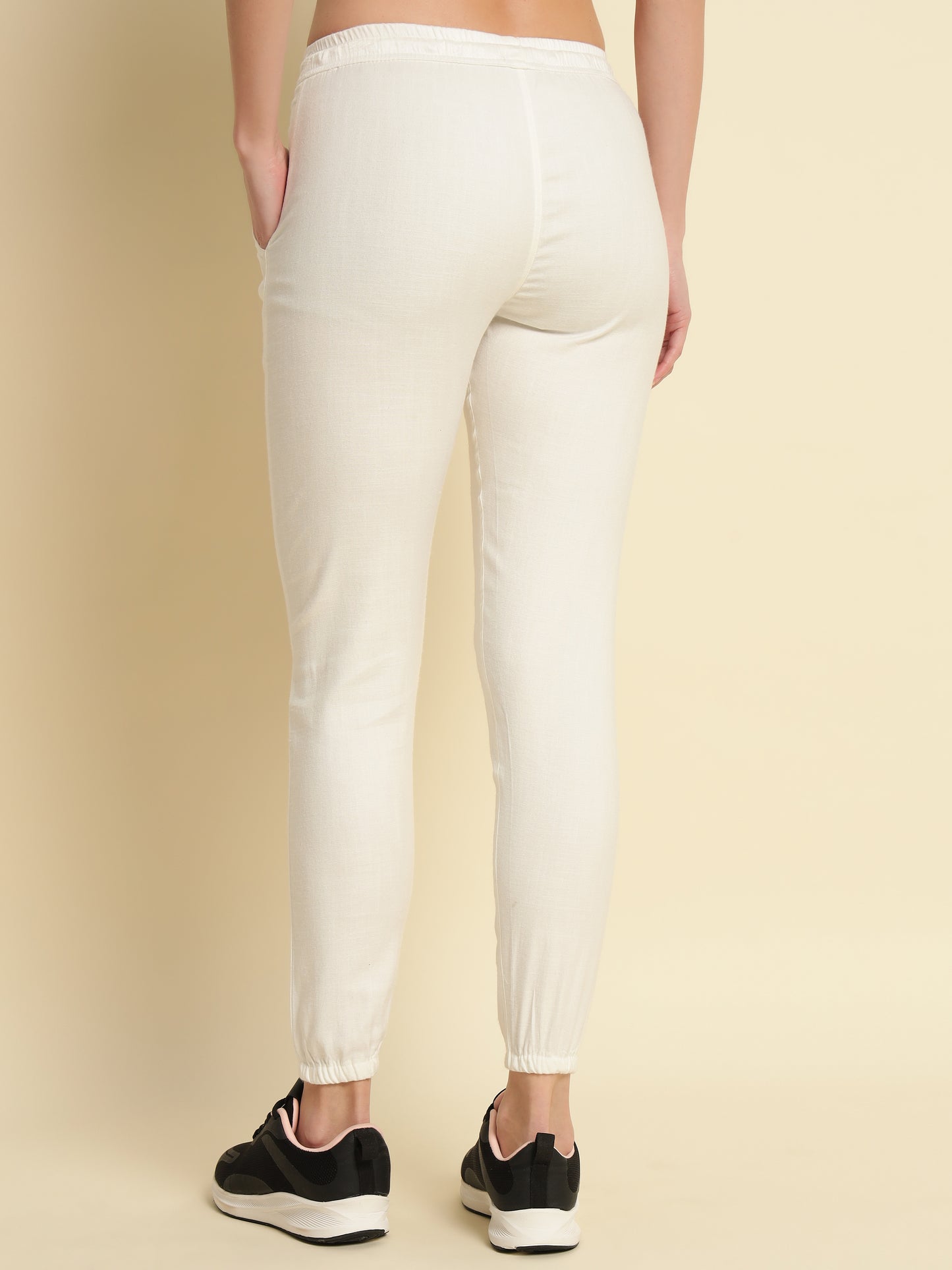 White Track Pant