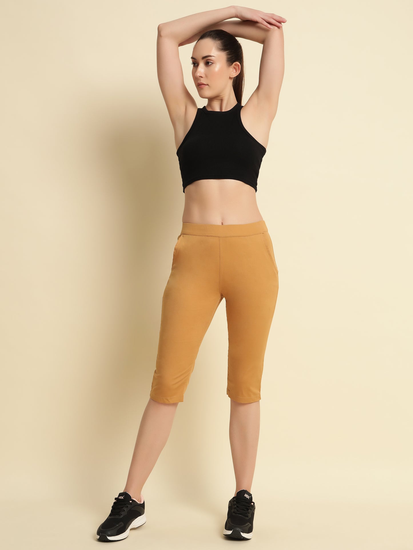 Skin Cotton Lycra Capri