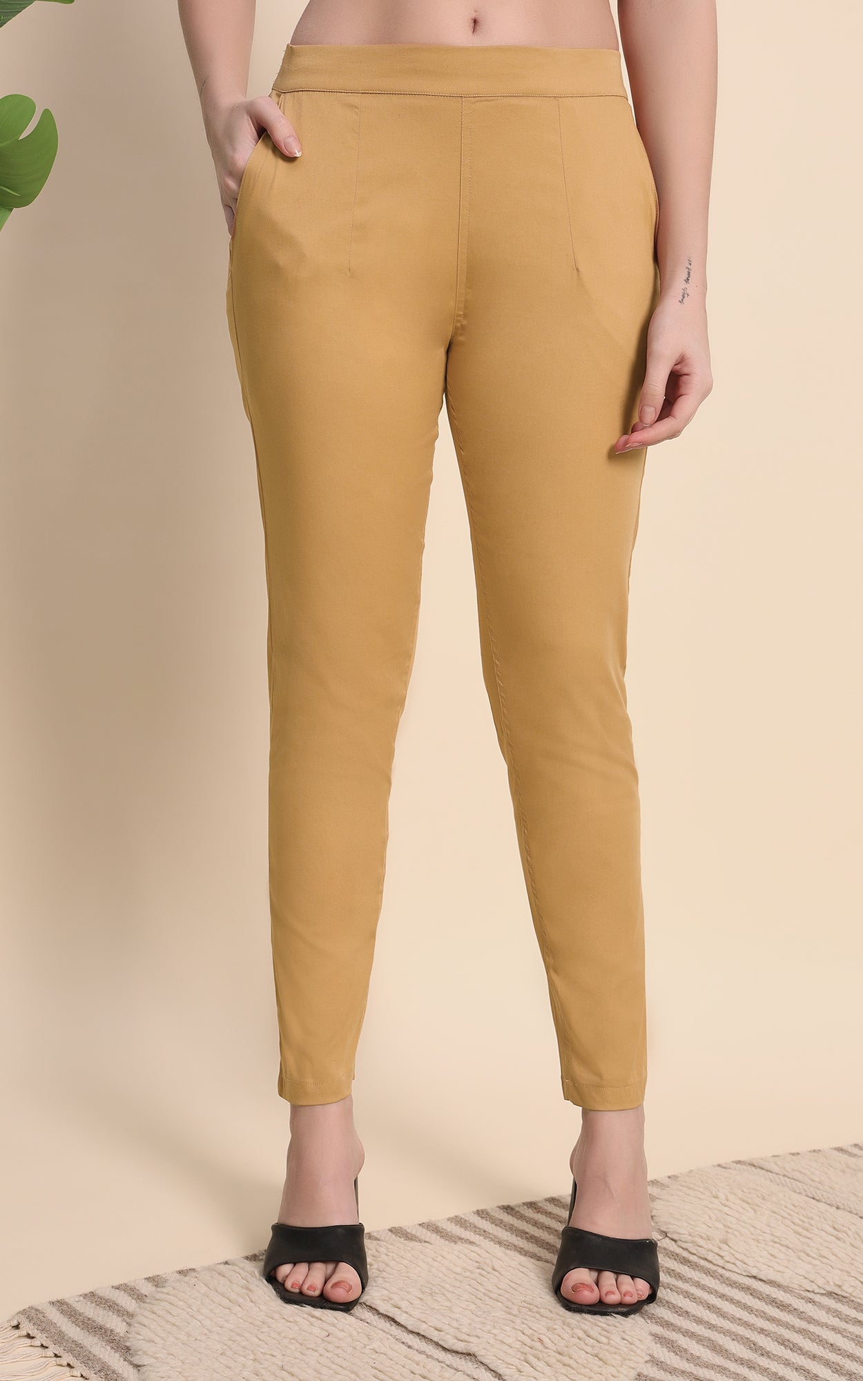 Skin Cotton Lycra Pants