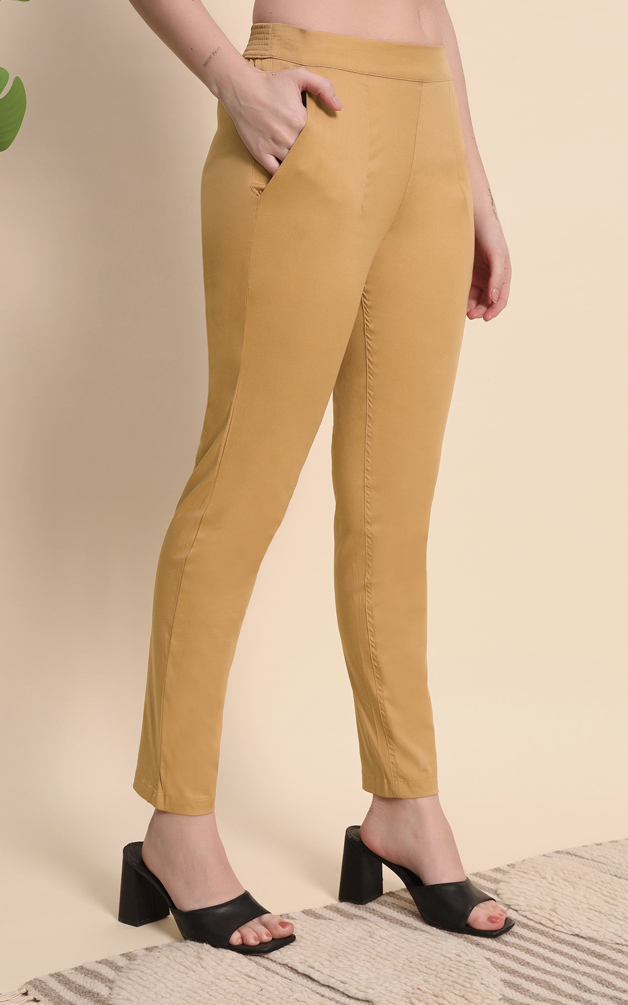 Skin Cotton Lycra Pants