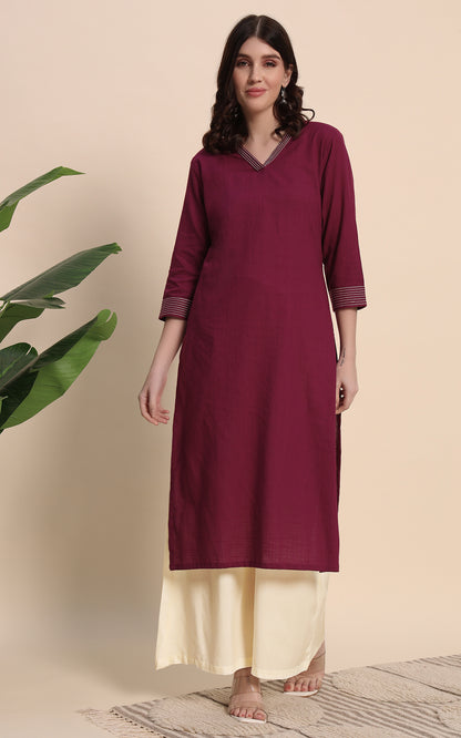 Offwhite Rayon Plazzo